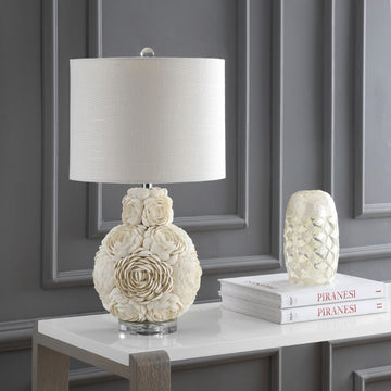 Seashell Rosette 24" LED Table Lamp - JONATHAN Y